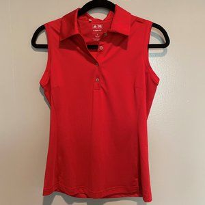 Red Adidas Golf Shirt (Sleeveless)